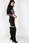 Ash Vintage One Shoulder T-Shirt Dress - bejealous-com