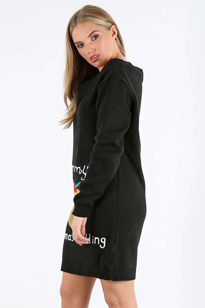 Bardot Maternity Christmas Pudding Jumper Dress - bejealous-com