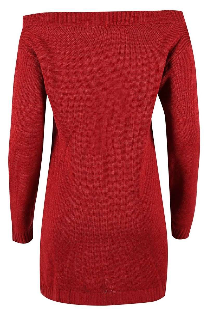 Bardot Maternity Christmas Pudding Jumper Dress - bejealous-com