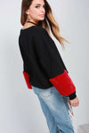 Becci Faux Fur Long Sleeve Oversized Sweatshirt - bejealous-com