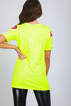Beckie Abstract Graphic Print Baggy Tshirt - bejealous-com