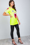 Beckie Abstract Graphic Print Baggy Tshirt - bejealous-com