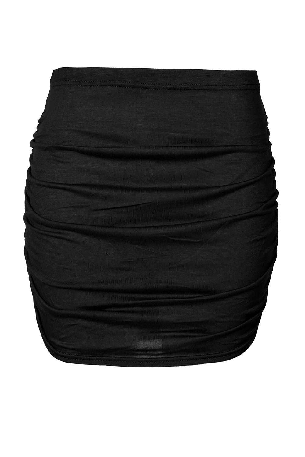 Bella High Waist Ruched Mini Skirt - bejealous-com