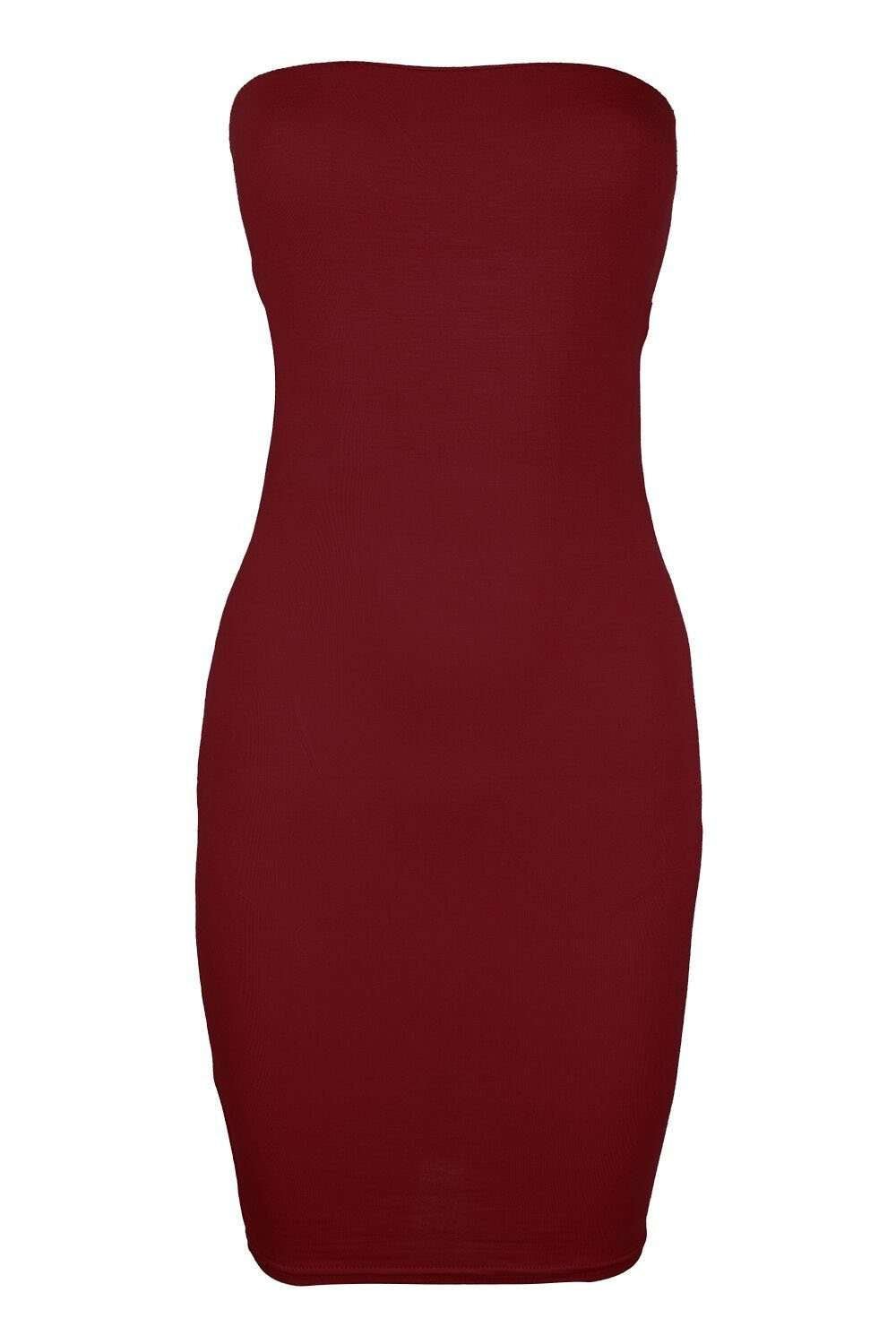 Black Basic Bandeau Bodycon Mini Dress - bejealous-com