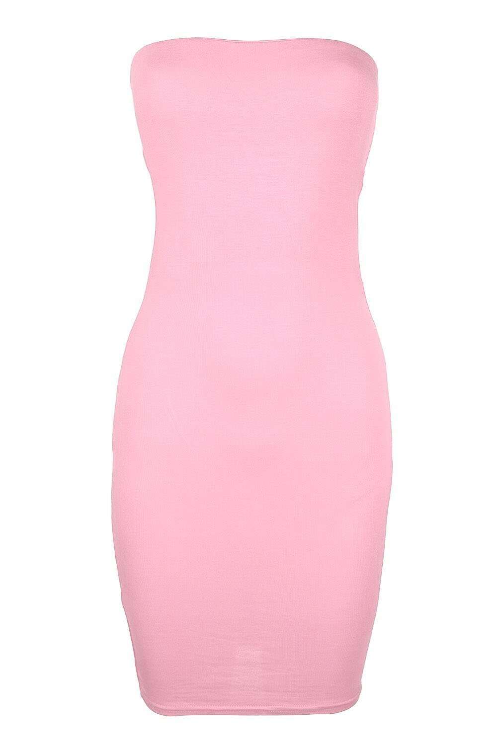 Black Basic Bandeau Bodycon Mini Dress - bejealous-com