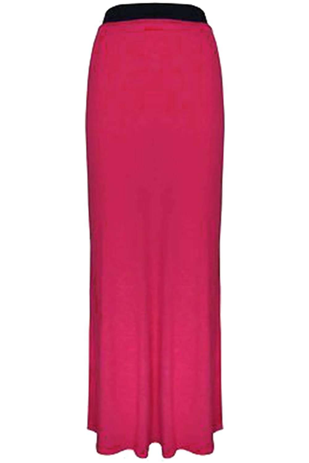 Black High Waisted Basic Jersey Maxi Skirt - bejealous-com
