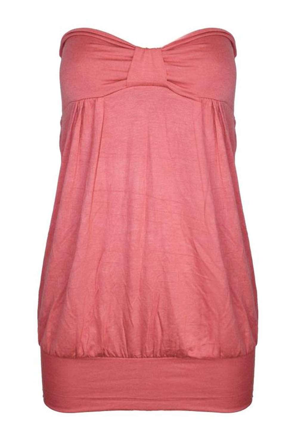 Blue Bardot Bow Front Baggy Jersey Top - bejealous-com