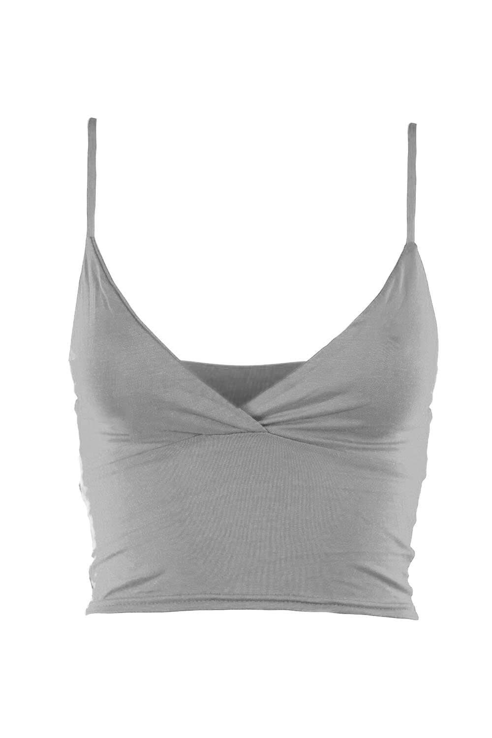 Breanne Wrap Front Cami Crop Top - bejealous-com
