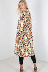 Brionie Floral Chiffon Midi Shirt Dress - bejealous-com