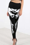 Briony Skeleton Print Leggings - bejealous-com