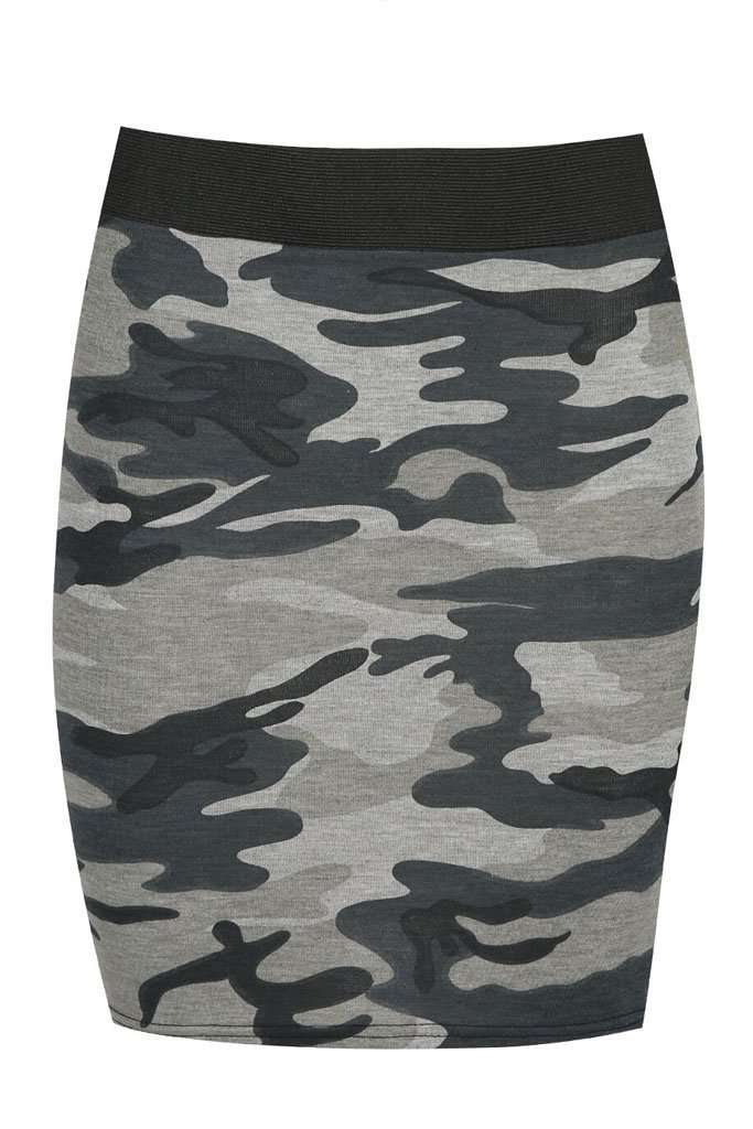 Cadie High Waist Camo Print Mini Skirt - bejealous-com