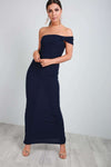 Callie Bardot Bow One Shoulder Maxi Dress - bejealous-com