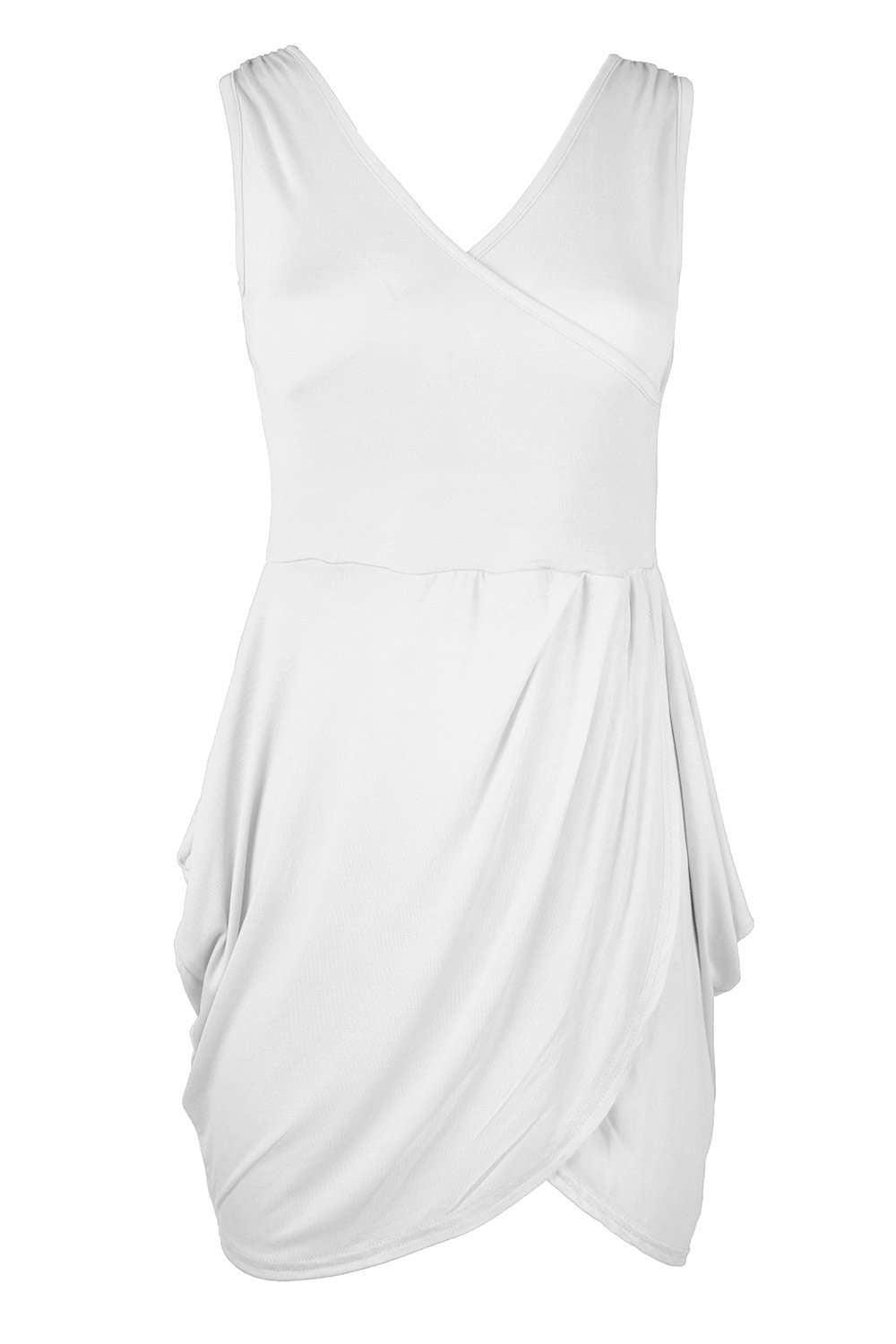Callie Plus Size Wrap Over Mini Dress - bejealous-com