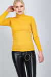 Cammie Long Sleeve Funnel Neck Knitted Top - bejealous-com