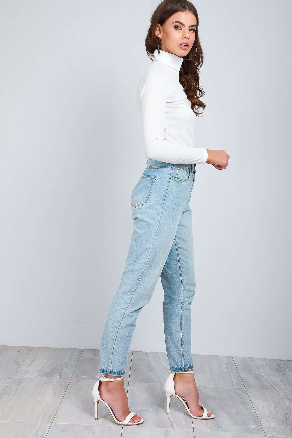 Cammie Long Sleeve Funnel Neck Knitted Top - bejealous-com