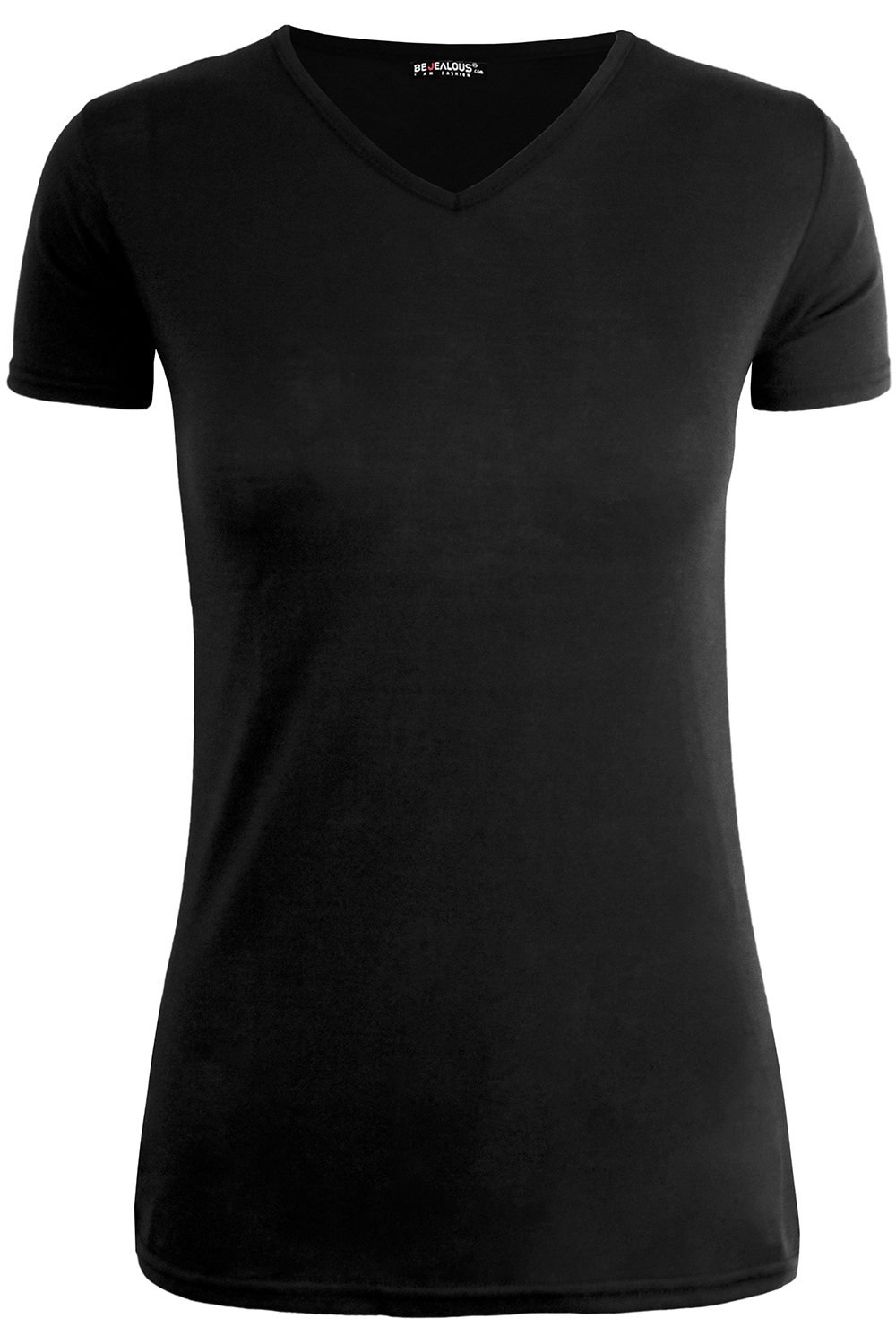 Cardie Vneck Basic Jersey Short Sleeve TShirt - bejealous-com