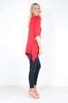 Carissa Diamante Skull Dipped Hem Top - bejealous-com
