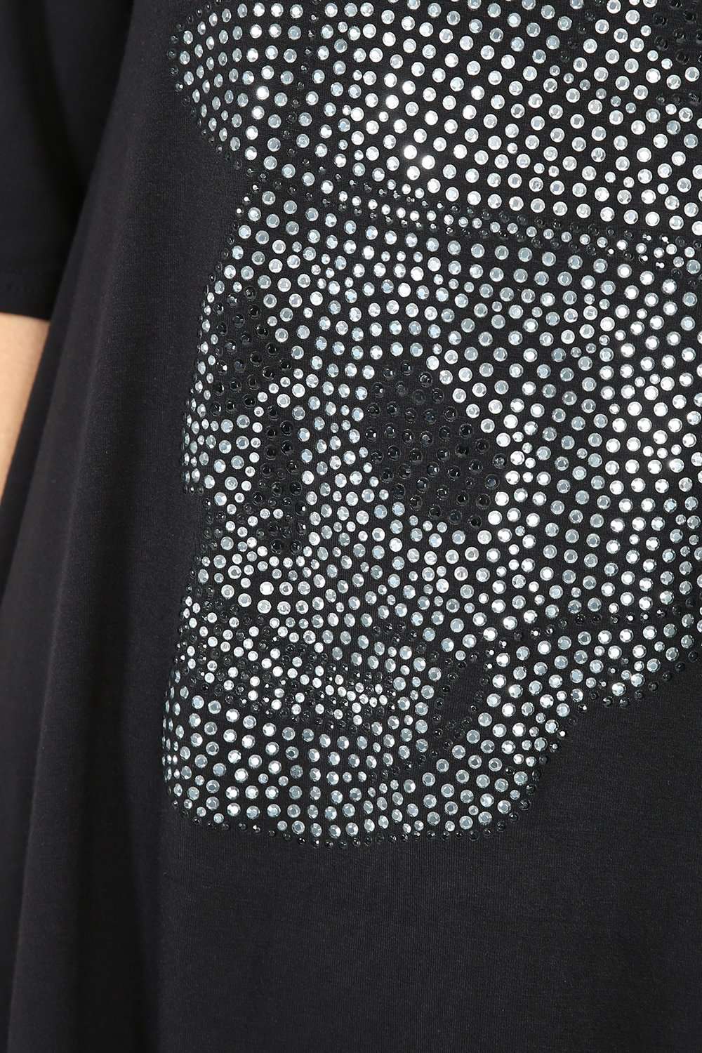 Carissa Diamante Skull Dipped Hem Top - bejealous-com