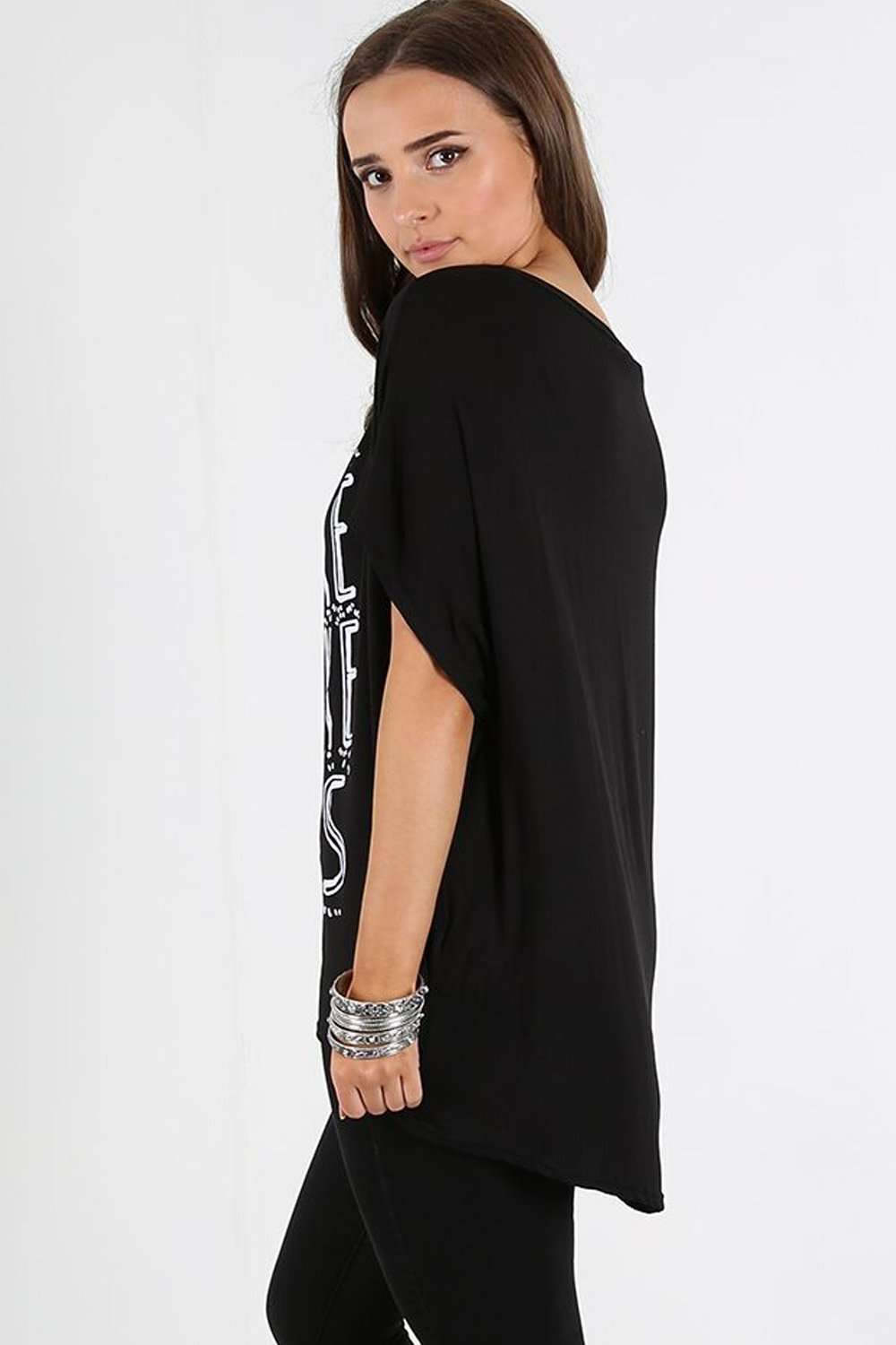 Carlie Beyonce Slogan Print Oversized Tshirt - bejealous-com