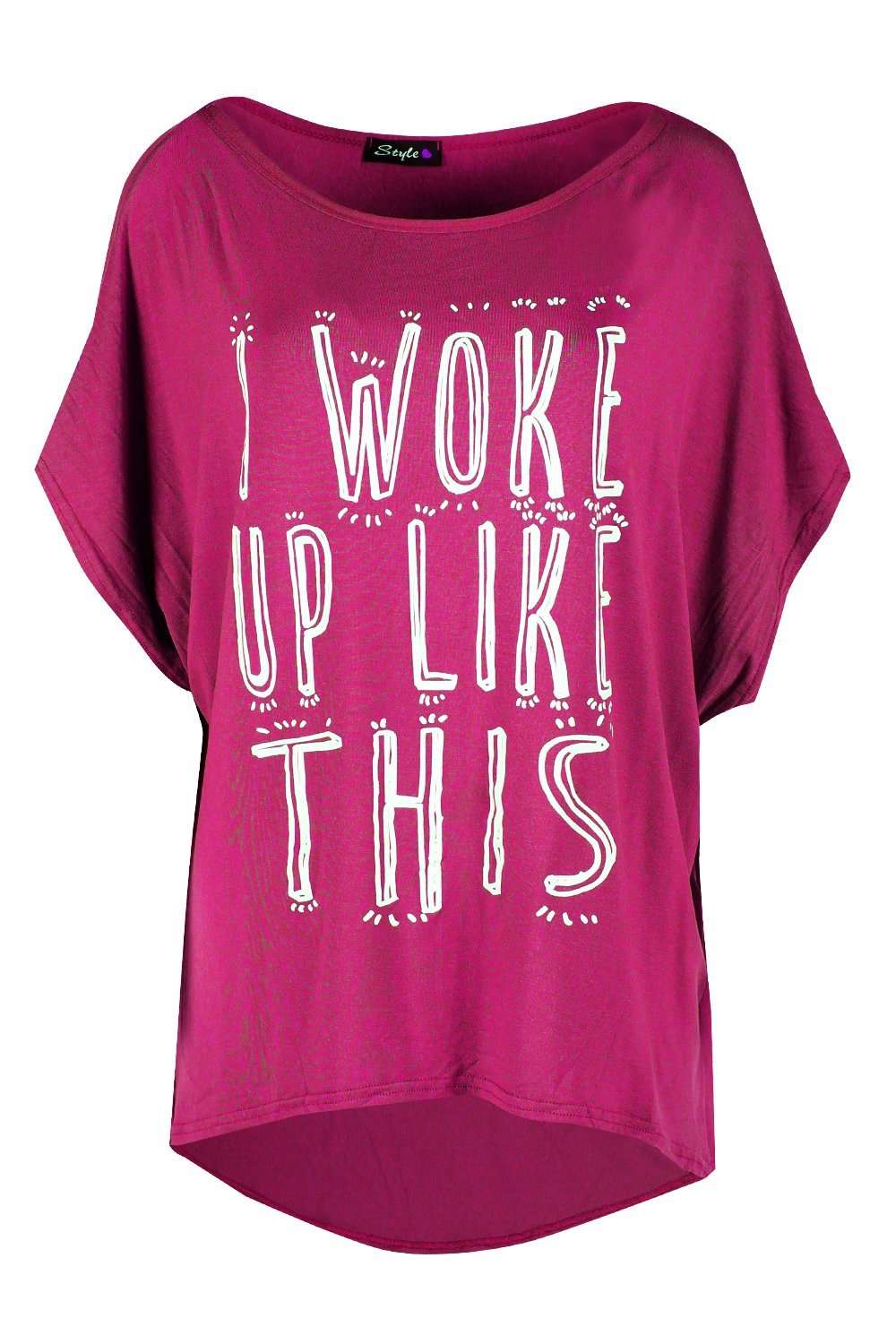 Carlie Beyonce Slogan Print Oversized Tshirt - bejealous-com