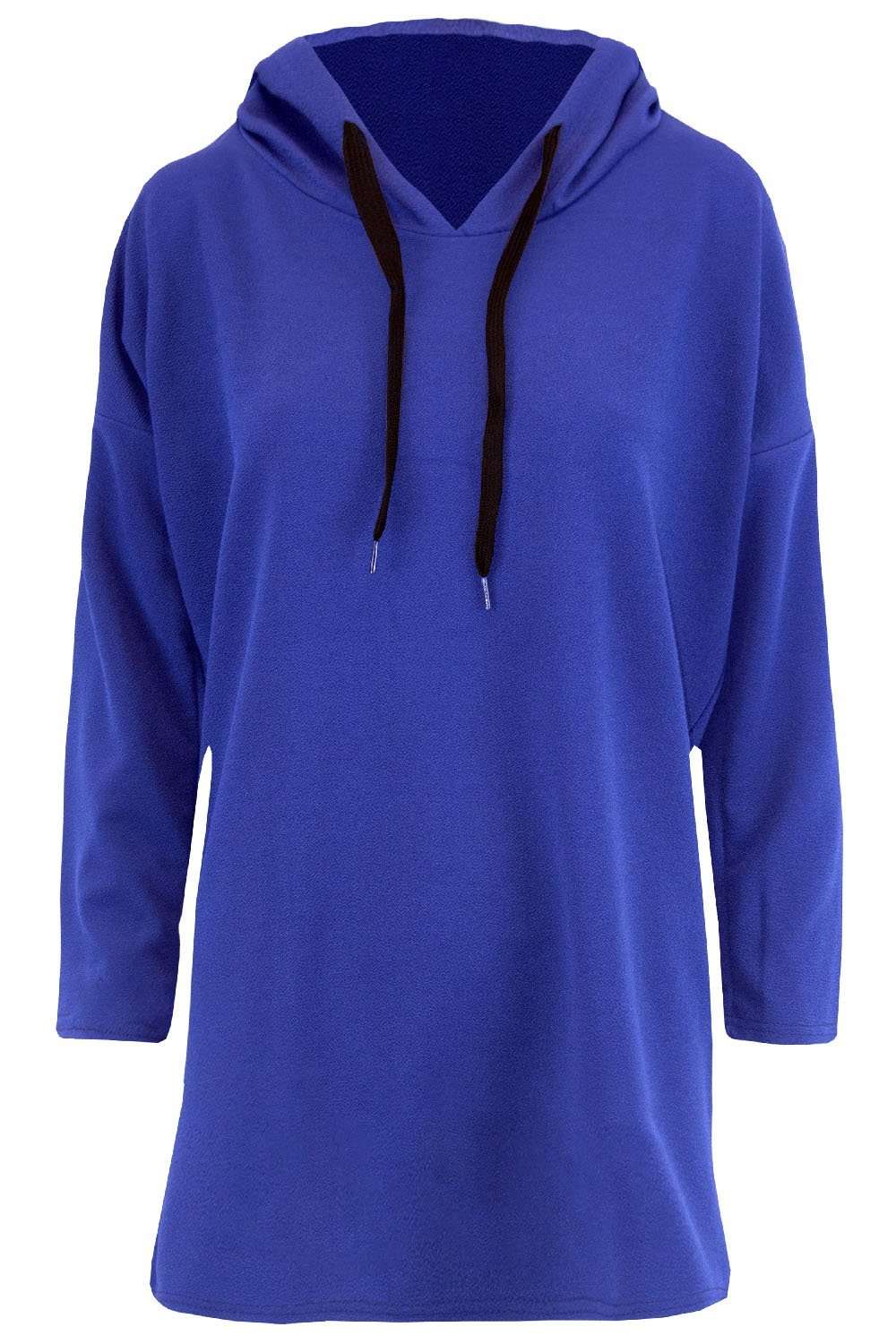 Carlie Long Sleeve Oversized Curved Hem Hoodie - bejealous-com