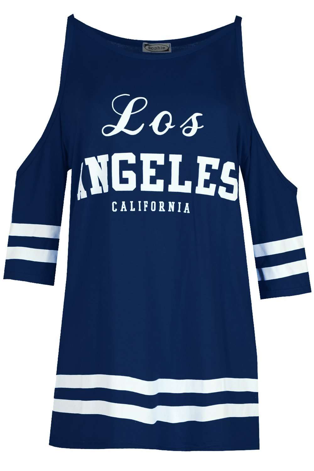Carlie Los Angeles Cold Shoulder Baggy Tshirt - bejealous-com