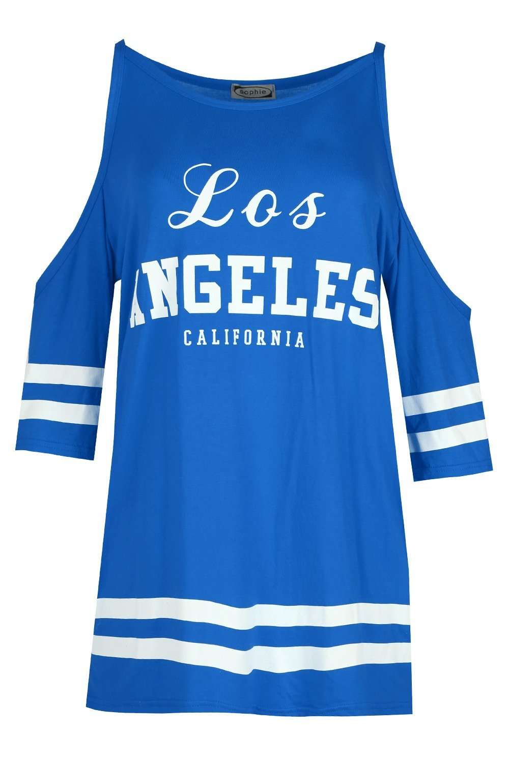 Carlie Los Angeles Cold Shoulder Baggy Tshirt - bejealous-com