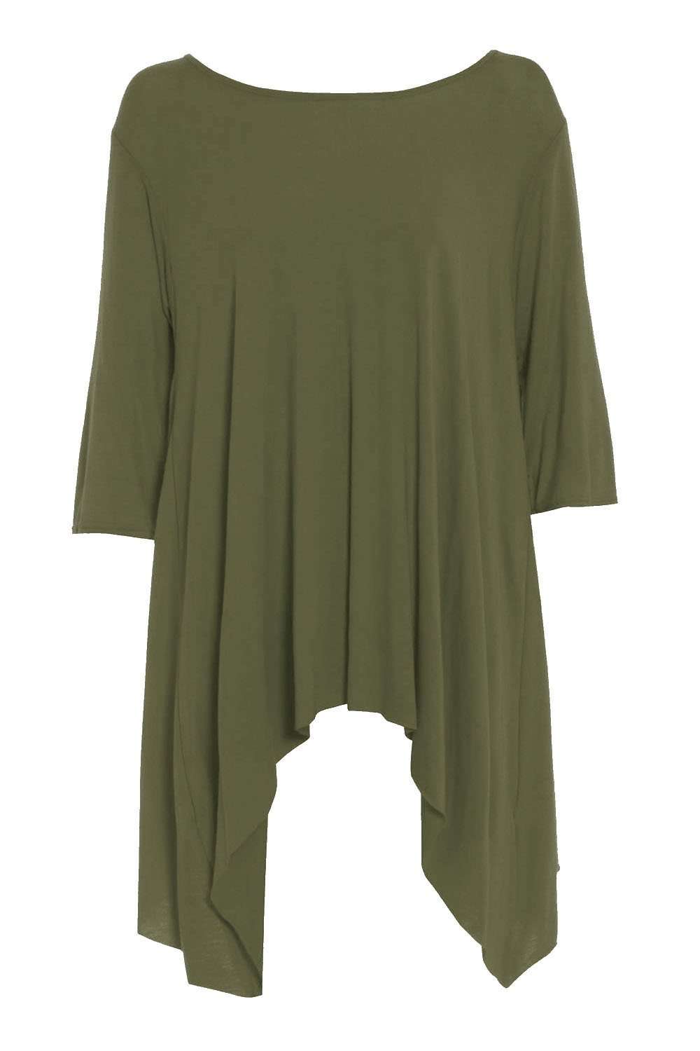 Carly Long Sleeve Dipped Hem Baggy Top - bejealous-com