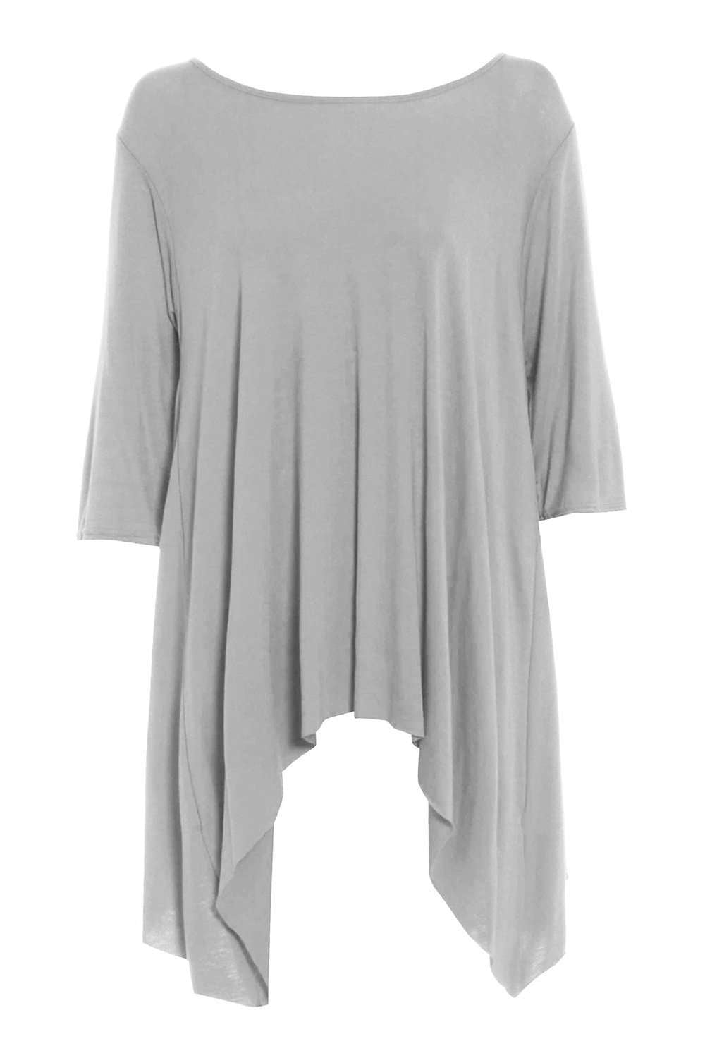 Carly Long Sleeve Dipped Hem Baggy Top - bejealous-com