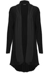 Carly Long Sleeve Pleated Knitted Cardigan - bejealous-com