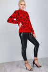 Carrie Monochrome Leopard Print Knitted Jumper - bejealous-com