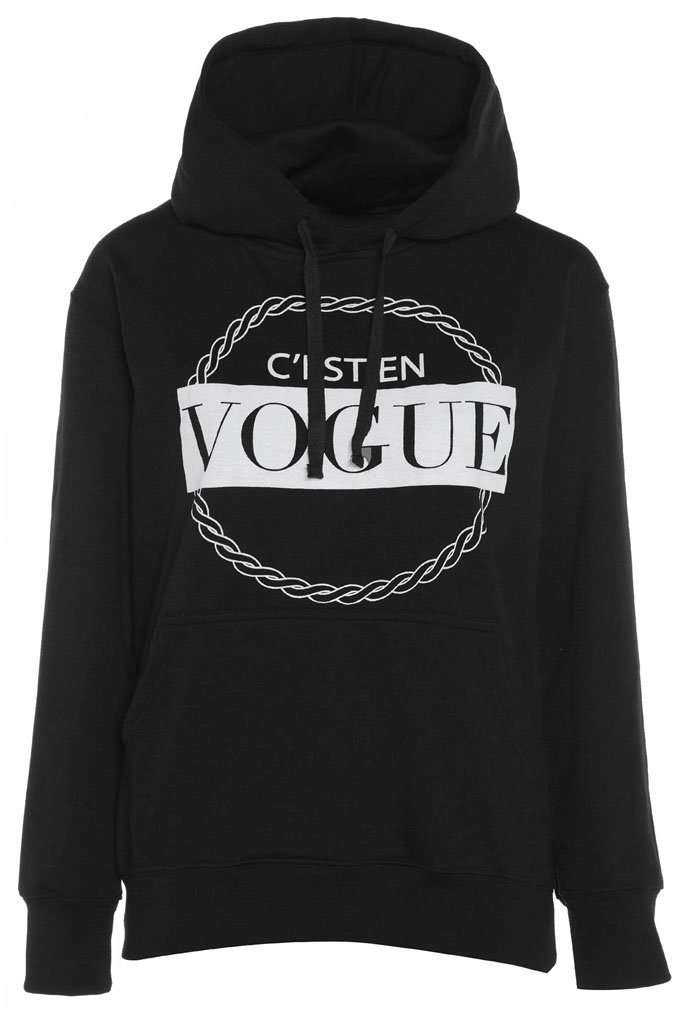 Cayley Oversize Vogue Graphic Print Sweatshirt - bejealous-com