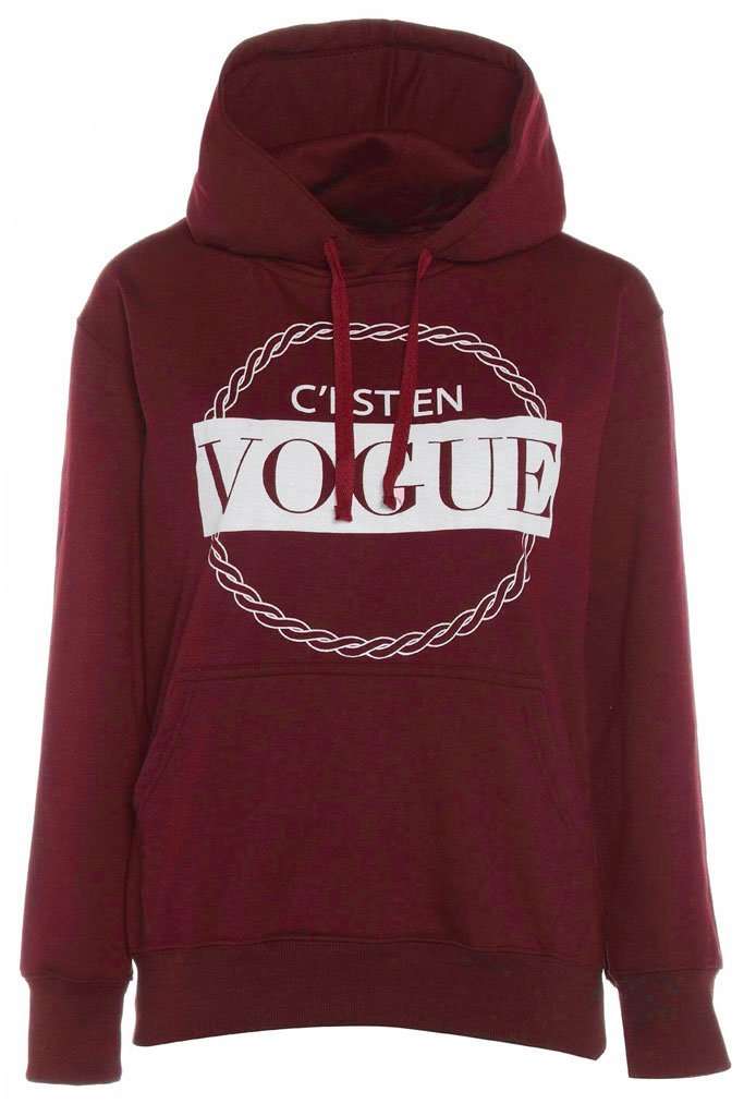 Cayley Oversize Vogue Graphic Print Sweatshirt - bejealous-com