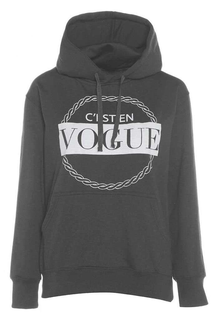 Cayley Oversize Vogue Graphic Print Sweatshirt - bejealous-com