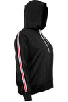 Charlie Plus Side Stripe Oversize Hoodie - bejealous-com