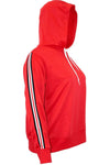 Charlie Plus Side Stripe Oversize Hoodie - bejealous-com