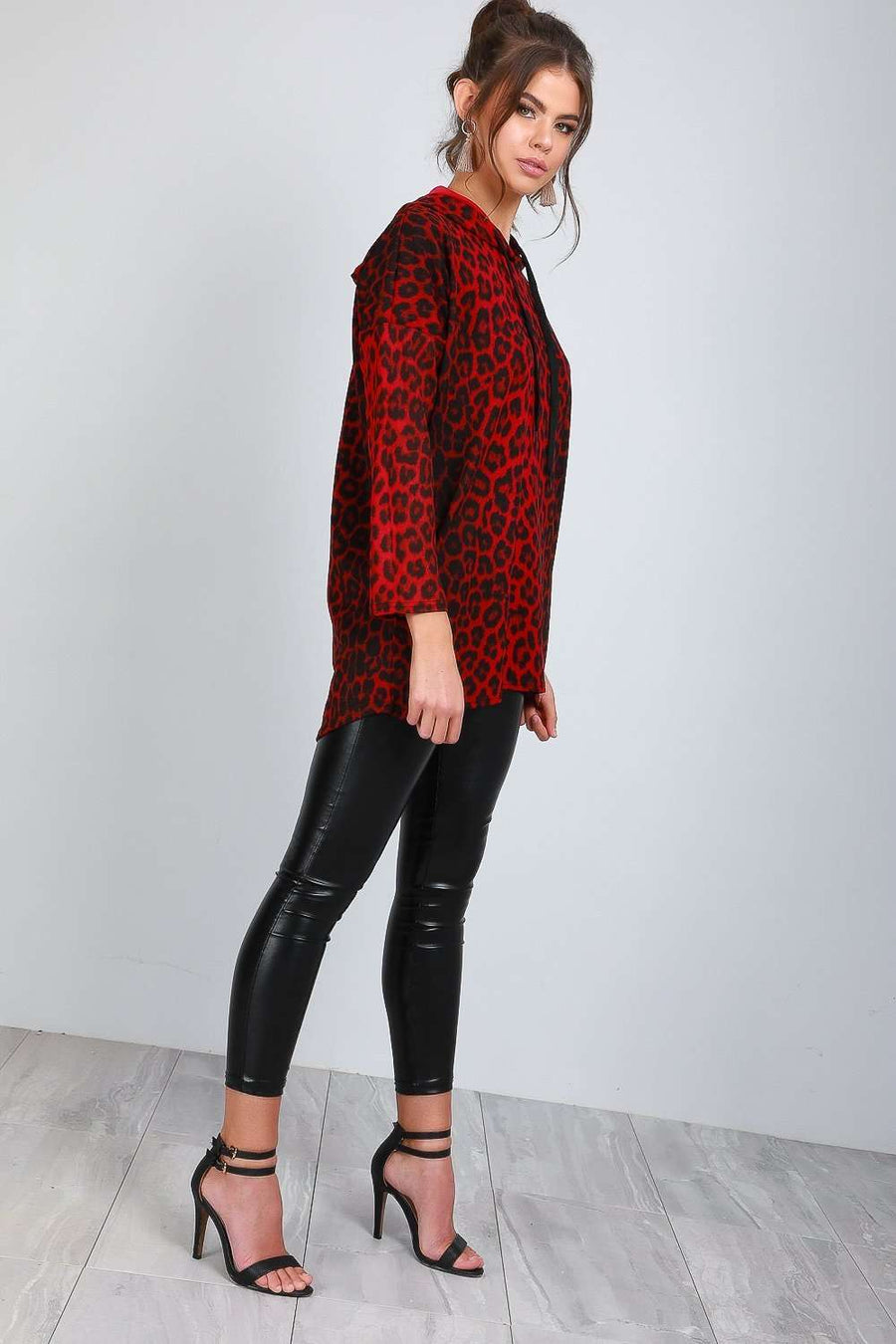 Chelsi Leopard Print Oversized Hooded Sweatshirt - bejealous-com