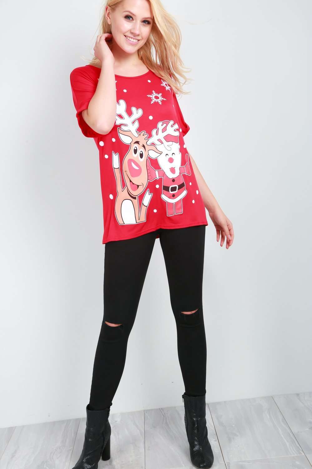 Christmas Graphic Print T-Shirt - bejealous-com