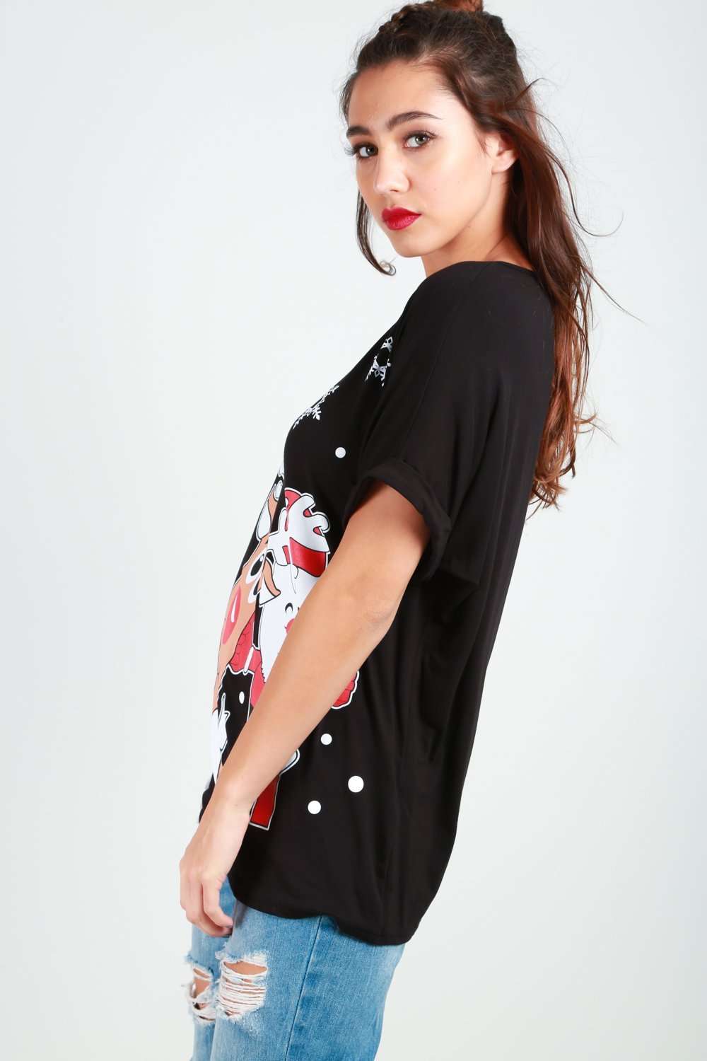 Christmas Graphic Print T-Shirt - bejealous-com