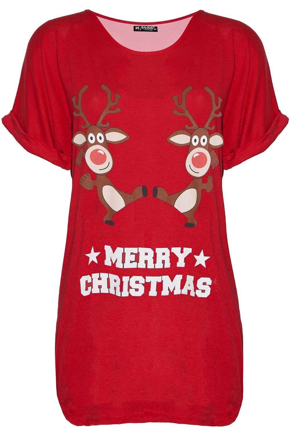 Christmas Reindeer Baggy T-shirt - bejealous-com