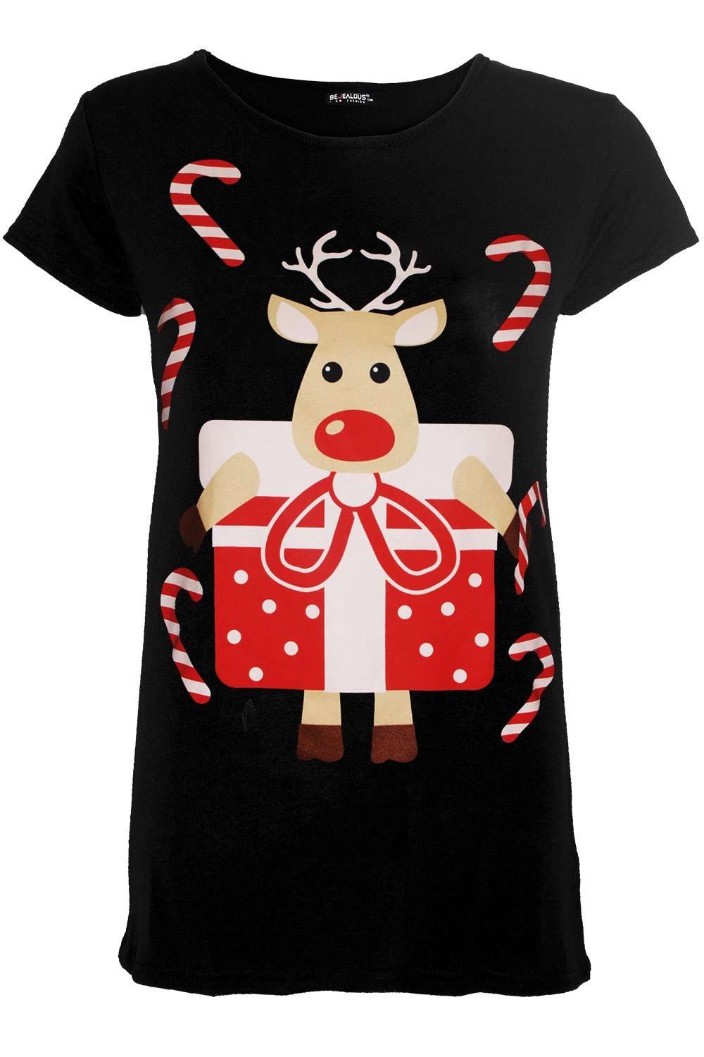 Christmas Reindeer Graphic Tshirt - bejealous-com