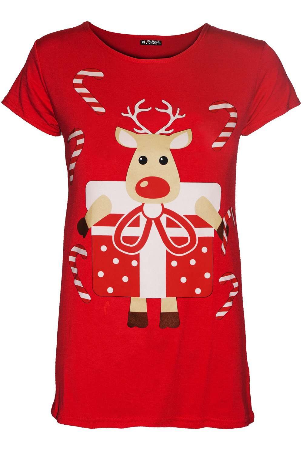 Christmas Reindeer Graphic Tshirt - bejealous-com