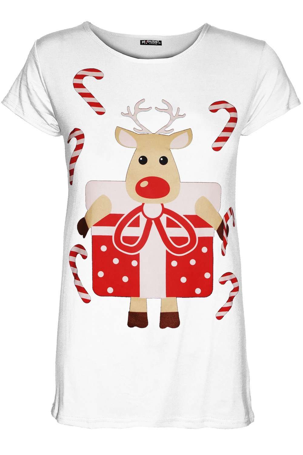 Christmas Reindeer Graphic Tshirt - bejealous-com