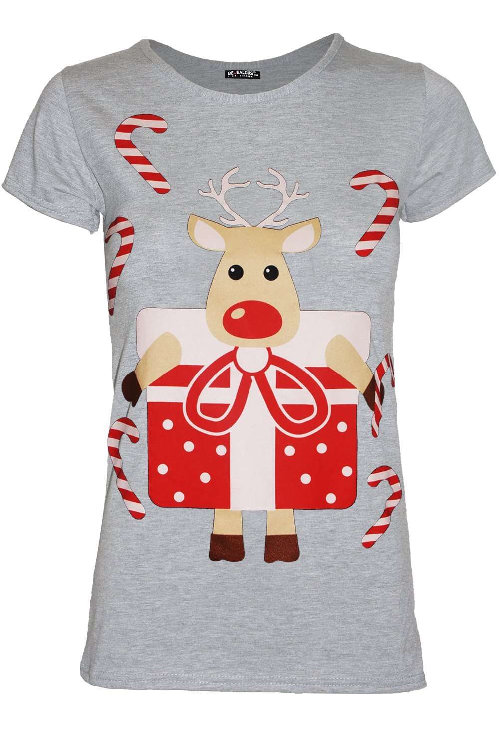 Christmas Reindeer Graphic Tshirt - bejealous-com