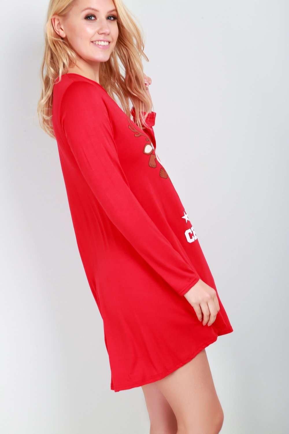 Christmas Reindeer Swing Dress - bejealous-com