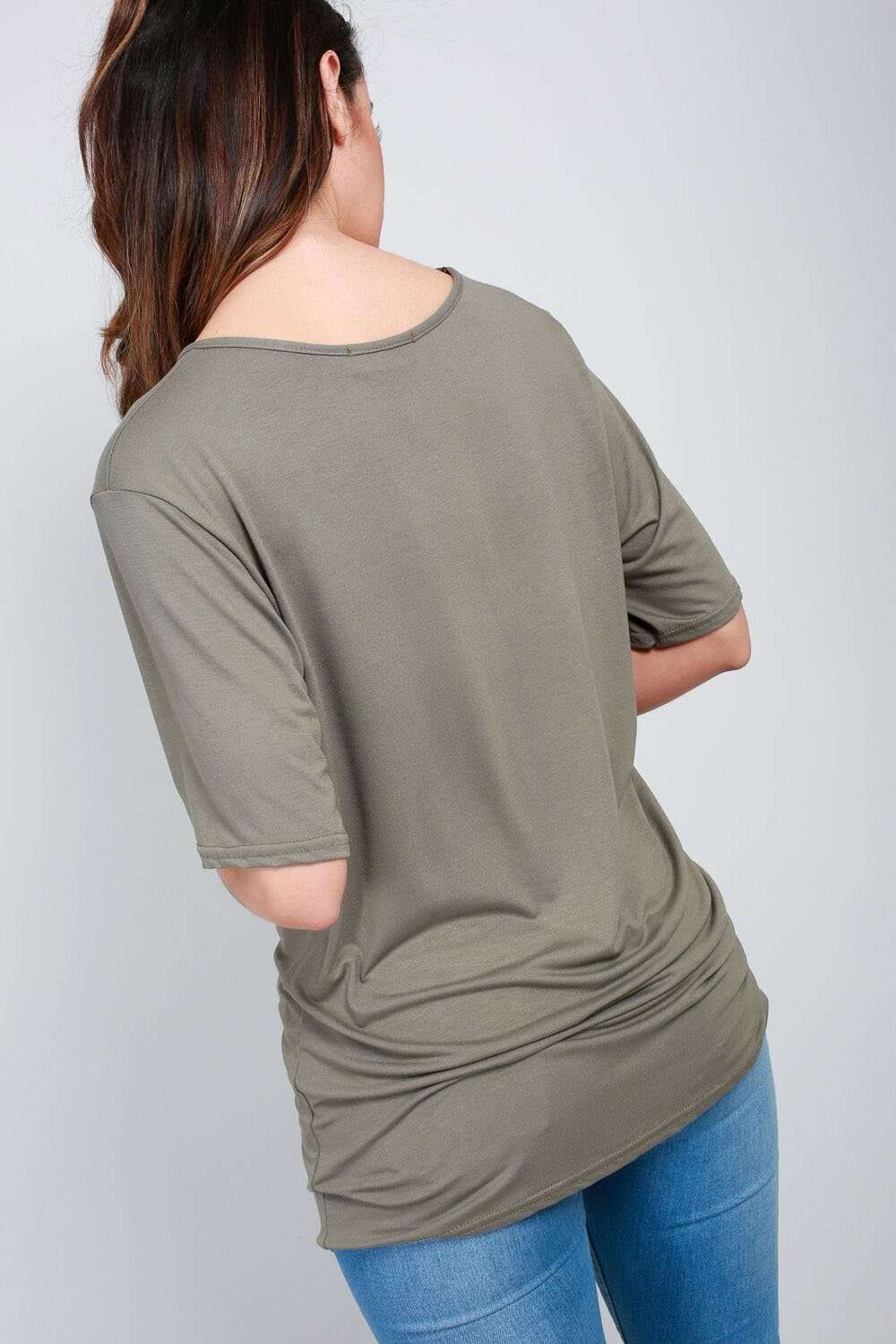 Clara Oversized Basic Ripped Jersey TShirt - bejealous-com