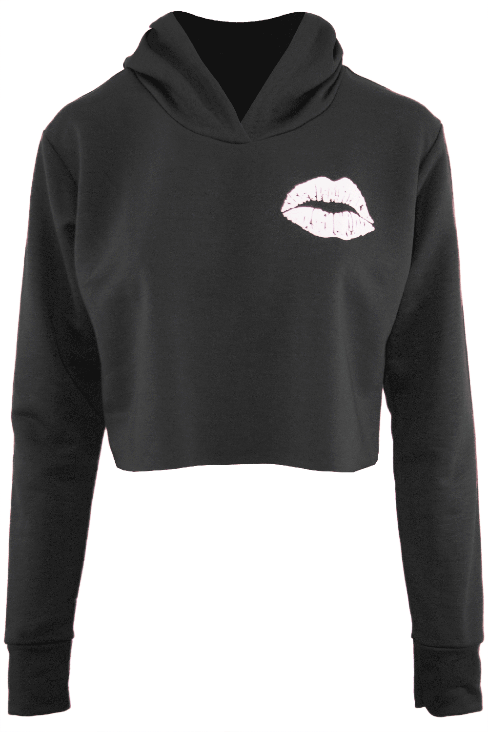 Danica Cute Slogan Print Cropped Sweatshirt - bejealous-com
