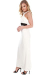 Danica Halterneck Paneled Maxi Dress - bejealous-com