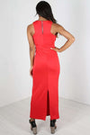 Danica Halterneck Paneled Maxi Dress - bejealous-com