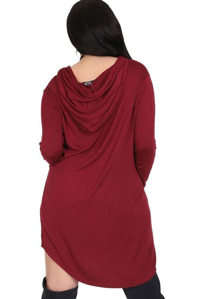 Curve Hem Basic Jersey Mini Dress - bejealous-com